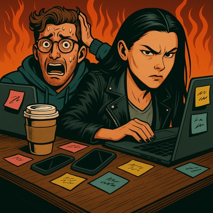 Choose Your Own Startup Disaster — book cover by Reuben Schwarz